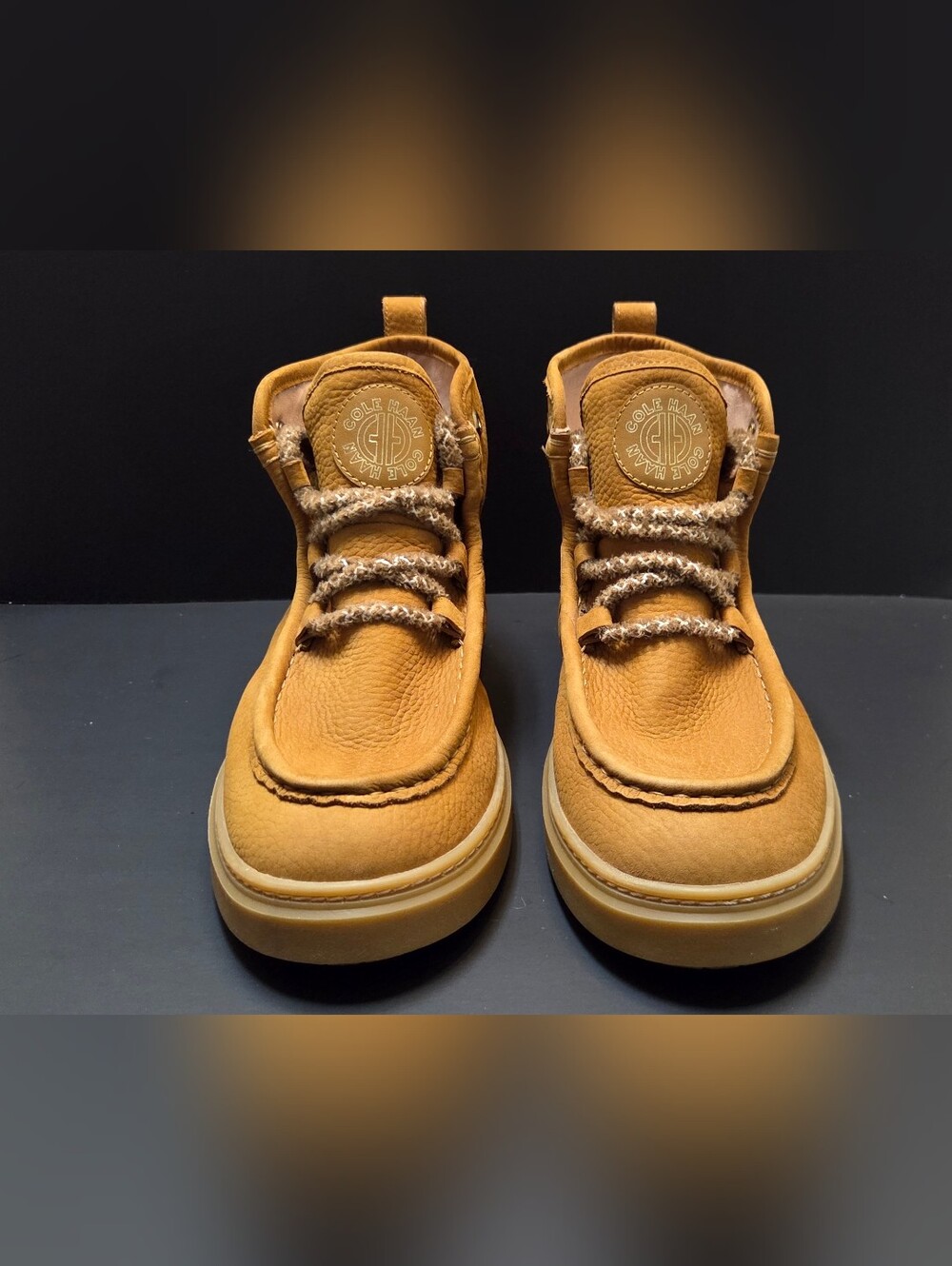Cole Haan Summit Chukka Boots Brown Tan Leather Suede Womens Size 11.5 0175